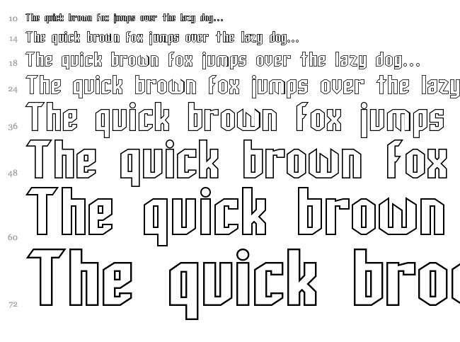 SF Archery Black font waterfall